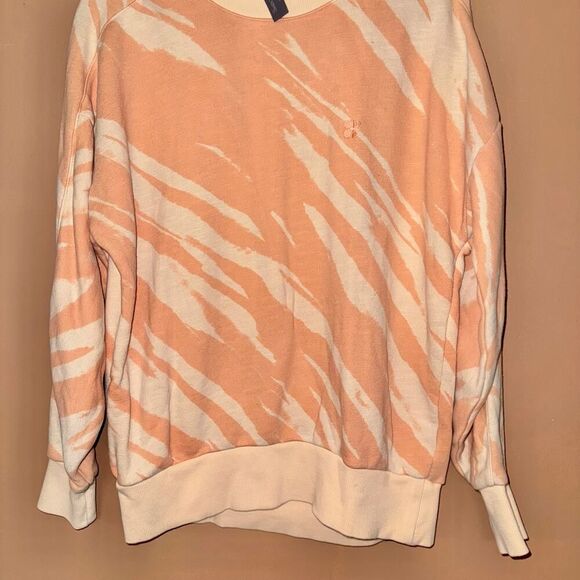 Sweaty Betty Zebra Striped Nectarine Orange Sweater - XS - Picture 7 of 9